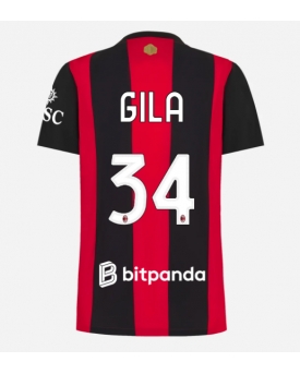 AC Milan Mario Gila #34 Maglia Gara Casa Repliche 2026-27 Donna Maniche Corte AC Milan Mario Gila #34 Maglia Gara Casa Repliche 2026-27 Donna Maniche Corte